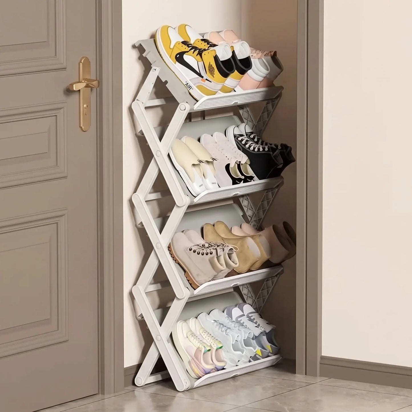 Etagere a chaussures CompactHome pour optimiser le rangement dans les petits espaces