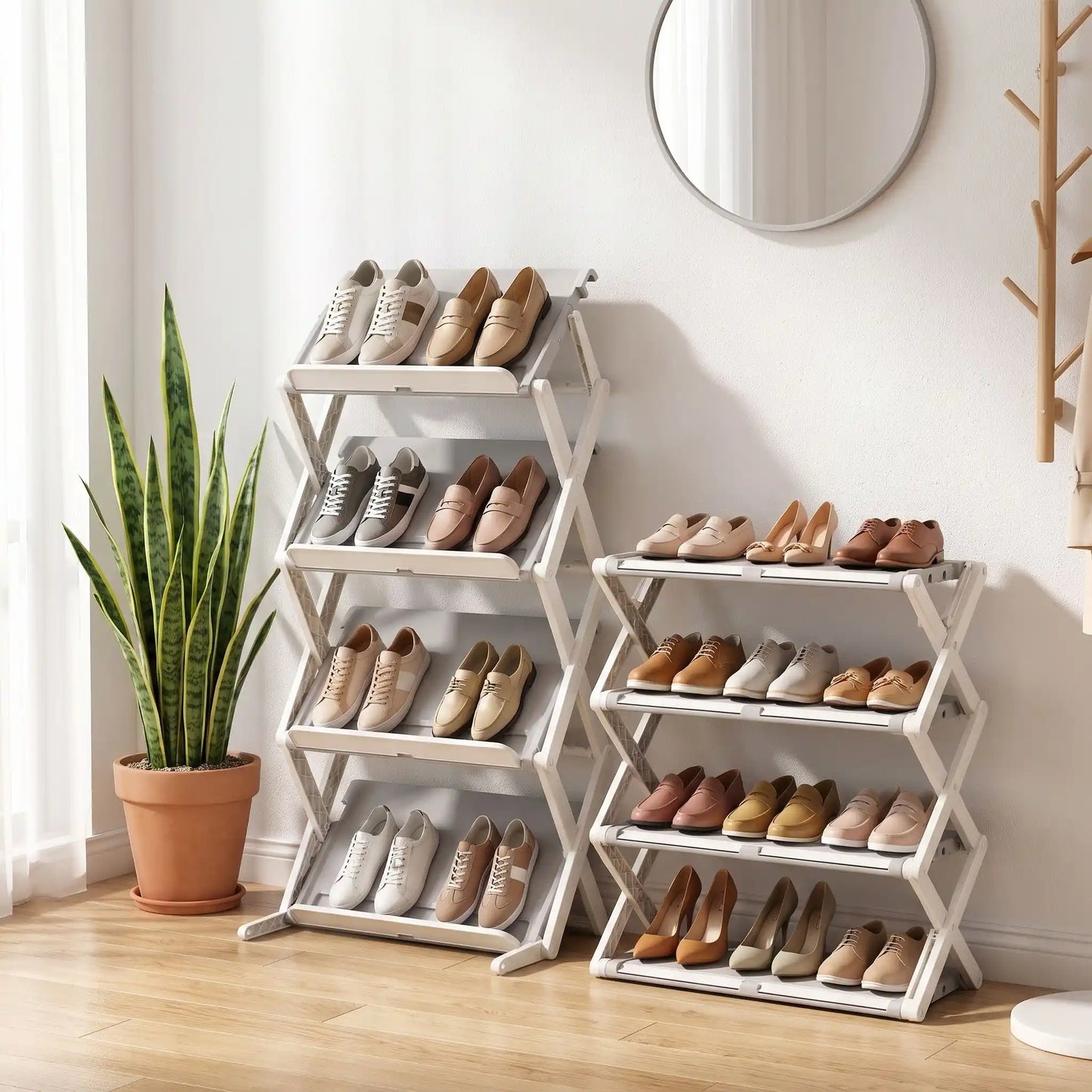 Étagère à chaussures robuste en PP HD pour rangement quotidien