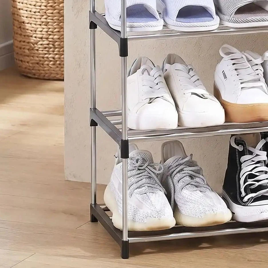 Étagère à Chaussures | Modèle Slim MultiFlex (10 paires, spécial entrée étroite) Étagère à chaussures Rangement signature 