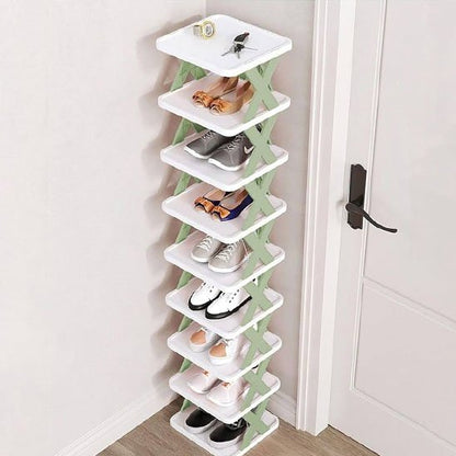 etagere a chaussures modularis avec souliers montres et cles