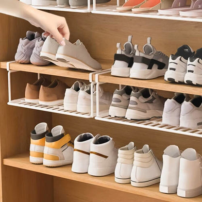Étagère à chaussures suspendue | ShoeHook™ - Gain de place (blanc) Rangement chaussures Rangement signature 