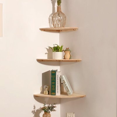 Etagere angle murale 