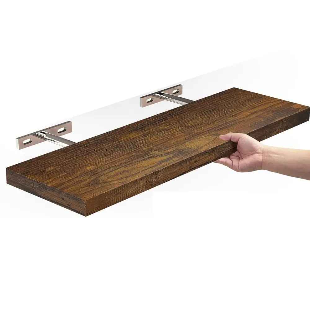 Etagere en bois chêne massif marron