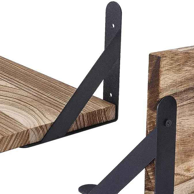 Étagère mural bois polywood avec coté en métal