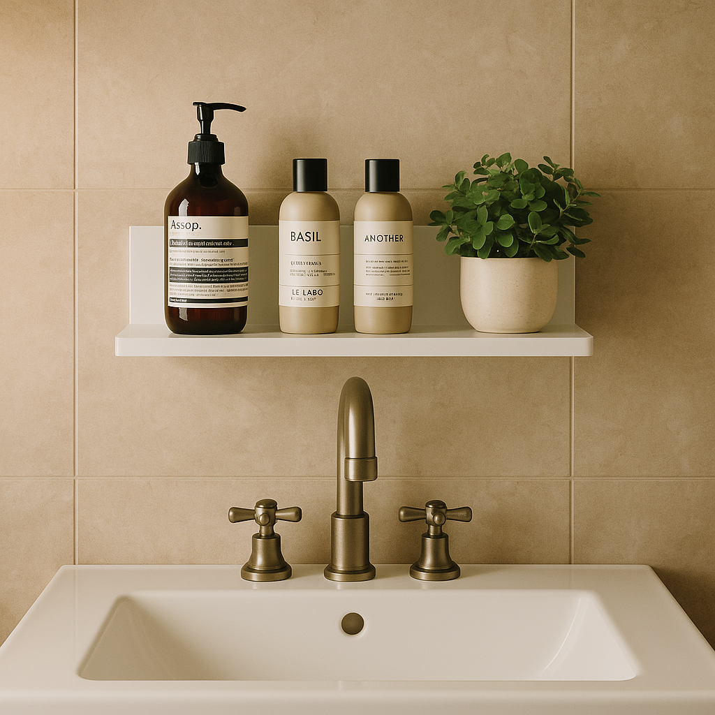 Etagere murale Design Aluminium salle de bain