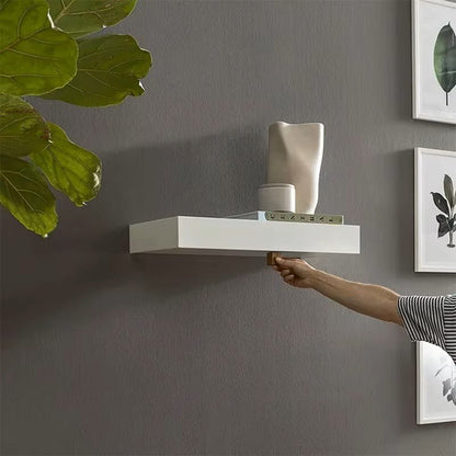 Étagère Murale - MagicShelf™ - Blanc Mat - Rangement signature