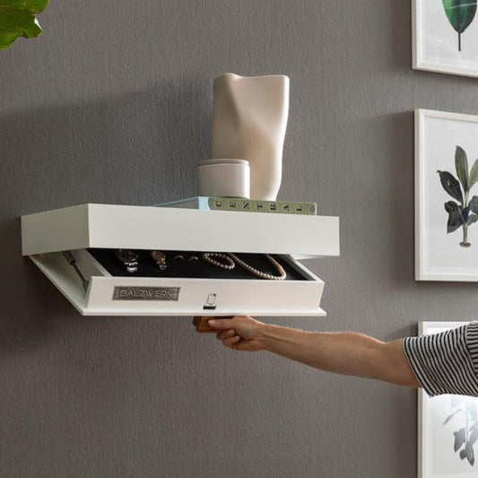 Étagère Murale - MagicShelf™ - Blanc Mat - Rangement signature