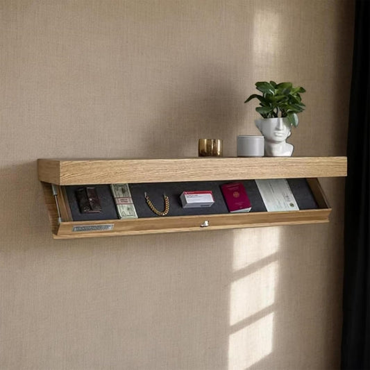Étagère Murale - MagicShelf™ - Bois Naturel - Rangement signature