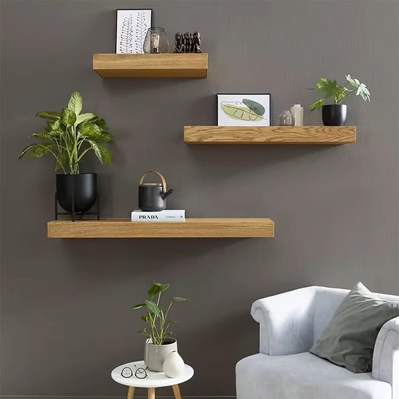 Étagère Murale - MagicShelf™ - Bois Naturel - Rangement signature