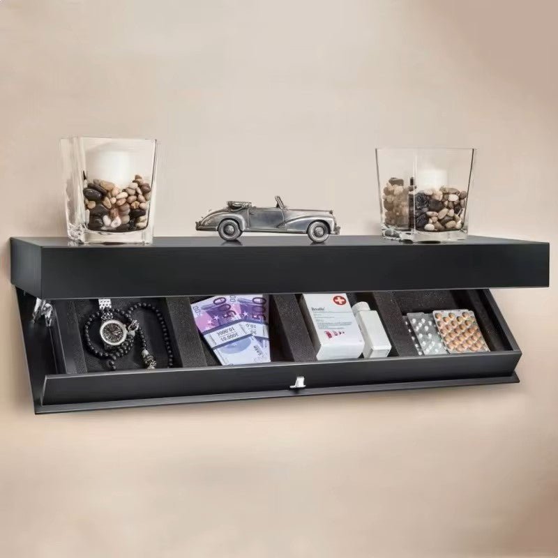 Étagère Murale - MagicShelf™ - Noir Mat - Rangement signature