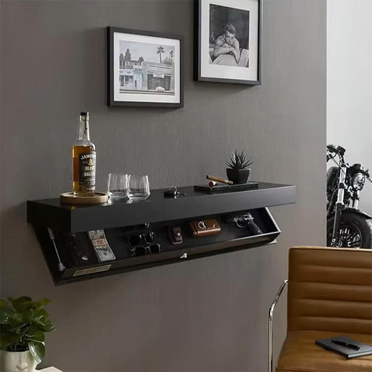 Étagère Murale - MagicShelf™ - Noir Mat - Rangement signature