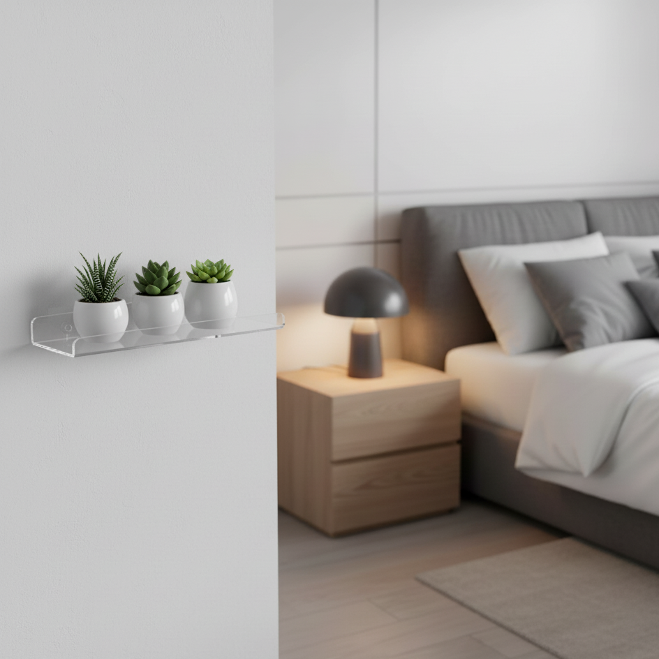 Étagère murale Plexiglass Flottante chambre