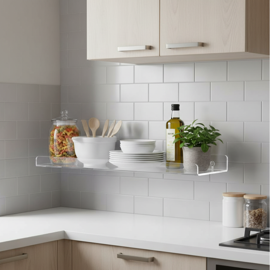 Étagère murale Plexiglass Flottante cuisine