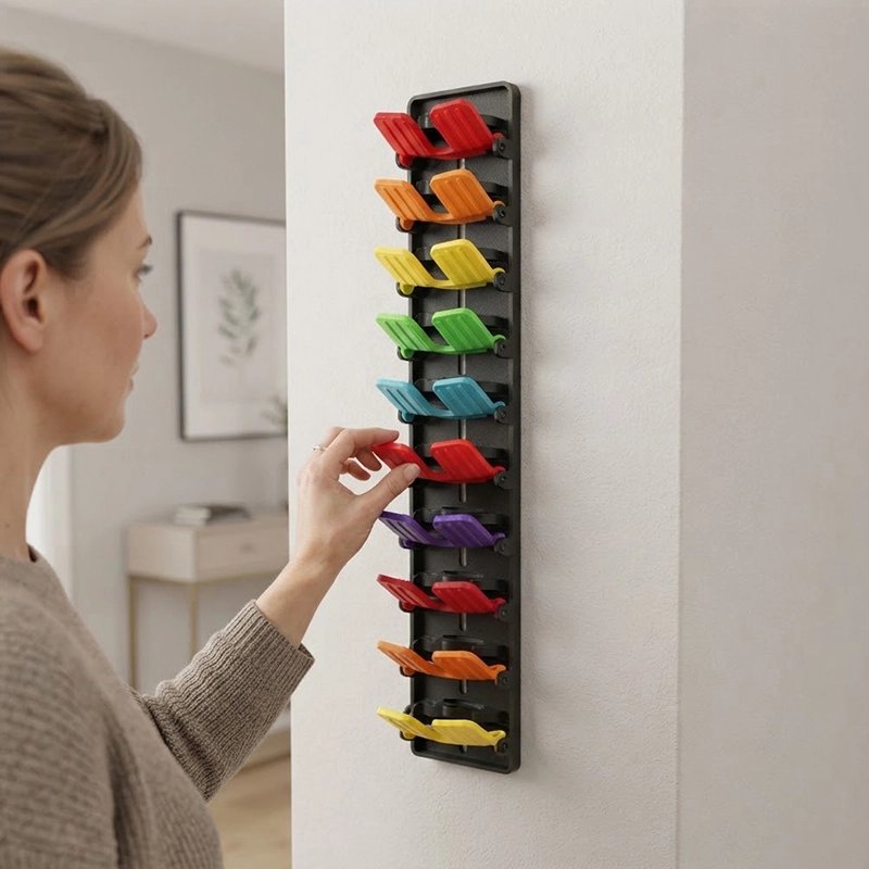 Étagère pour casquette coloré