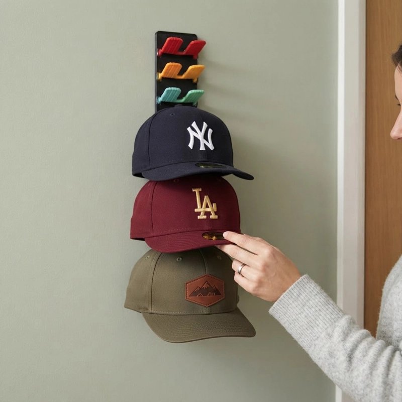 Étagère pour casquette mural