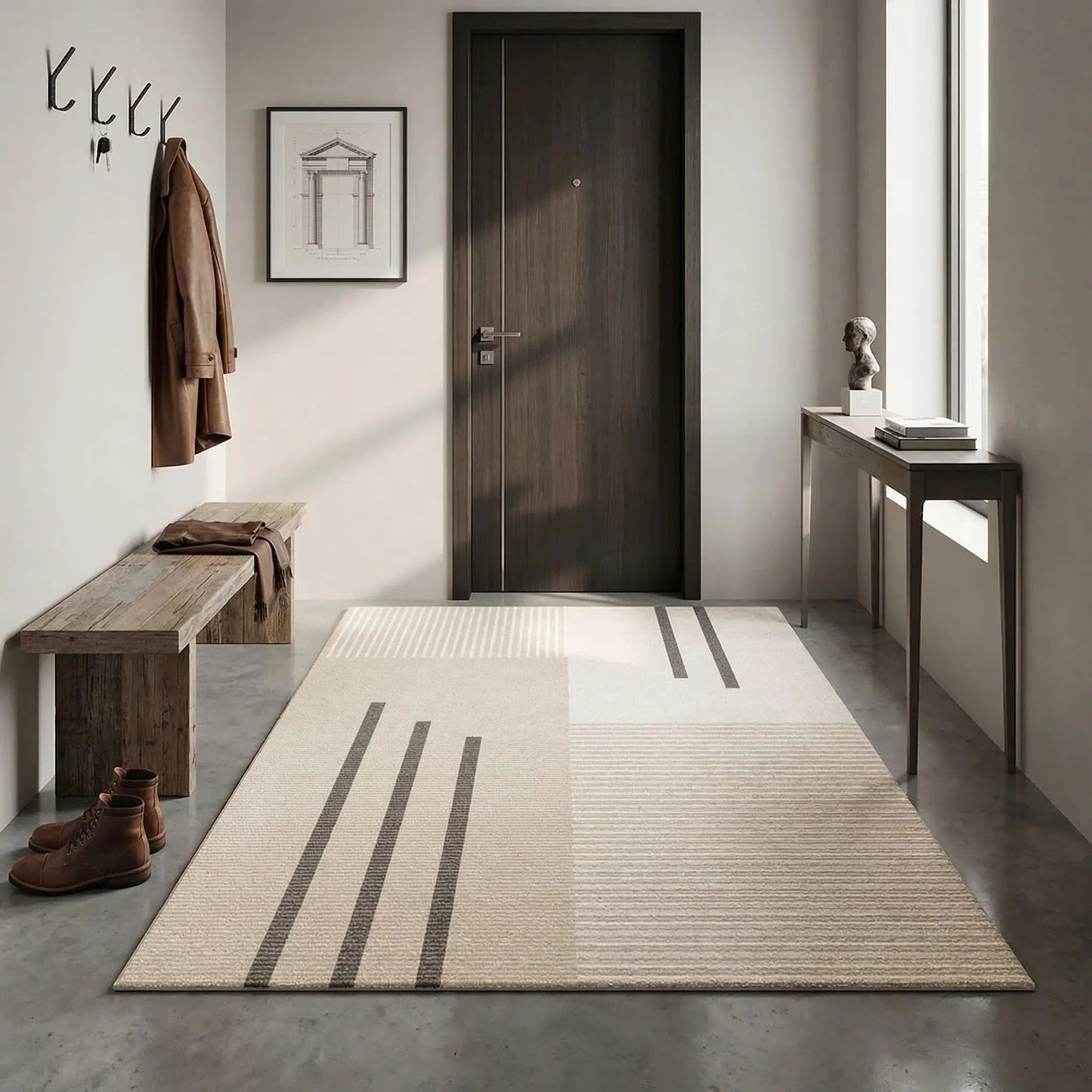 Grand tapis d'entrée | Antidérapant Chic - Rangement signature