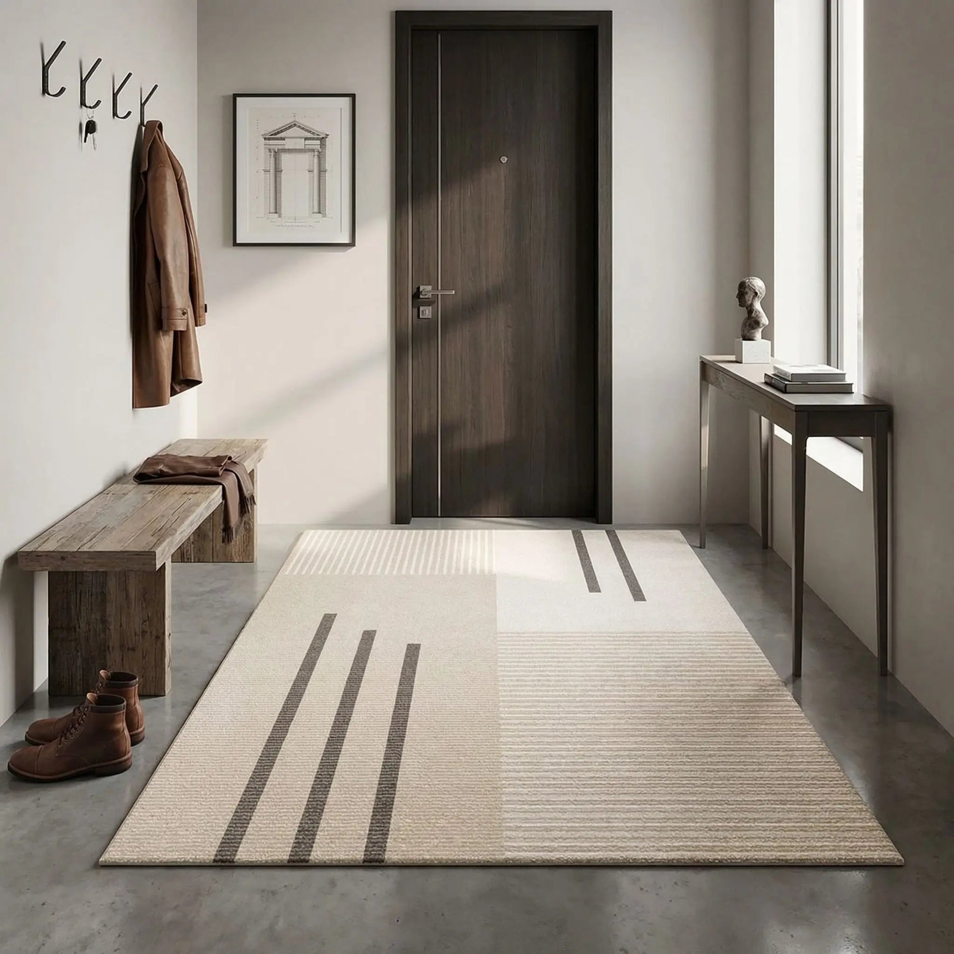 Grand tapis d'entrée | Antidérapant Chic - Rangement signature