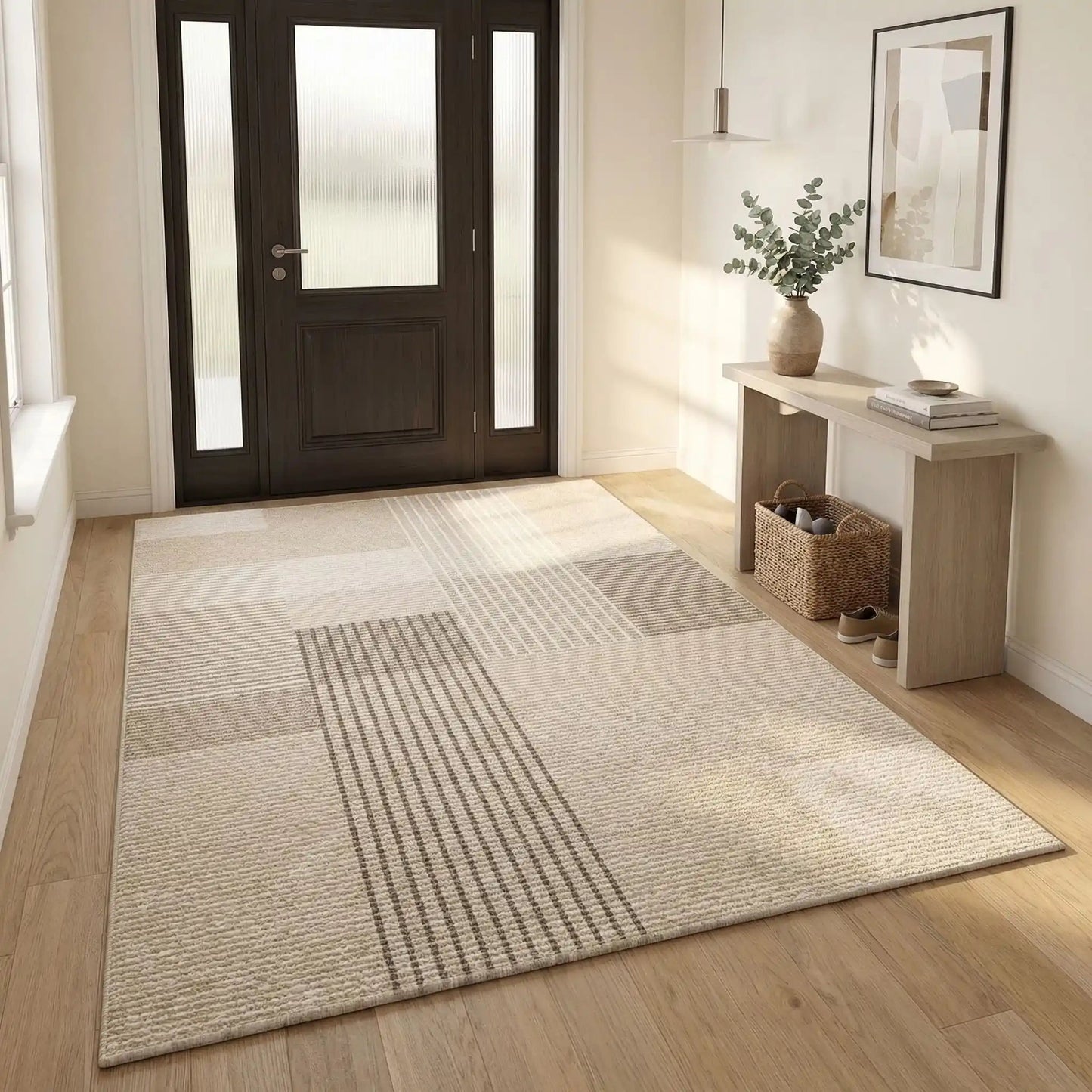 Grand Tapis d'entrée | Antidérapant Résistant - Rangement signature