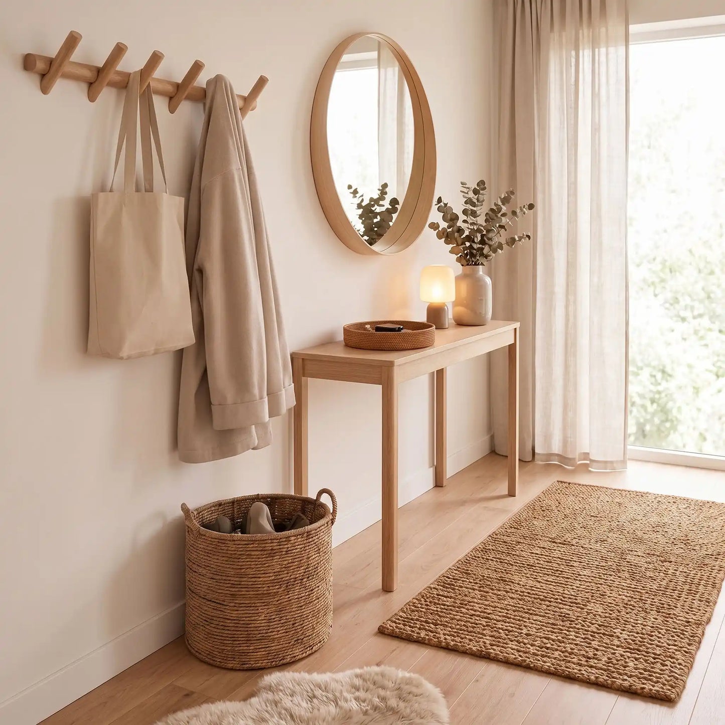 Pack d’entrée SKOG™ naturel avec bois, jute, coton et rotin