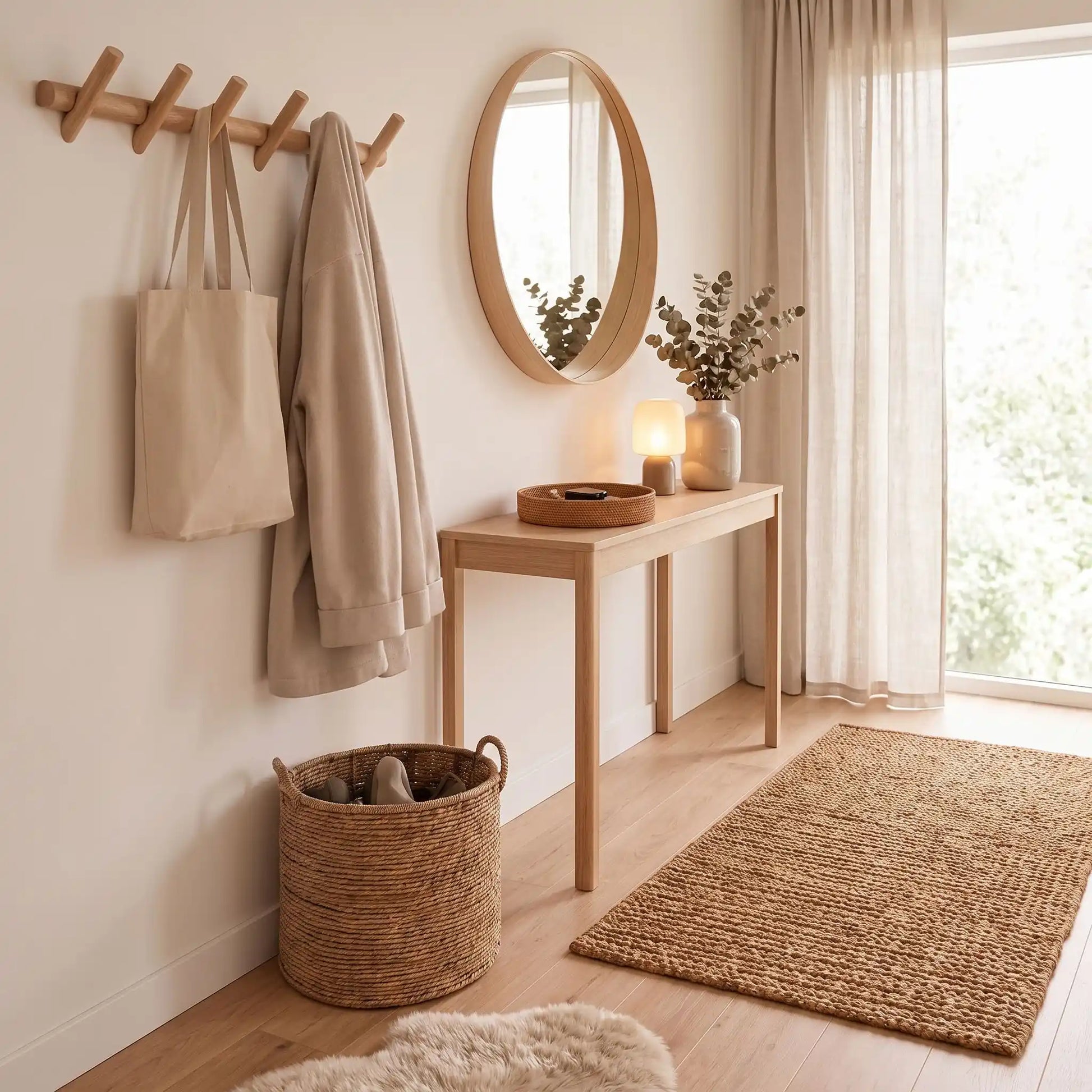 Pack d’entrée SKOG™ naturel avec bois, jute, coton et rotin