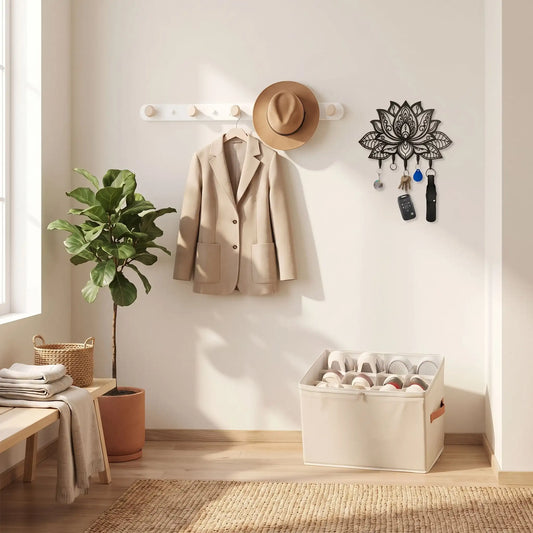 Pack signature zen dans une entrée scandinave