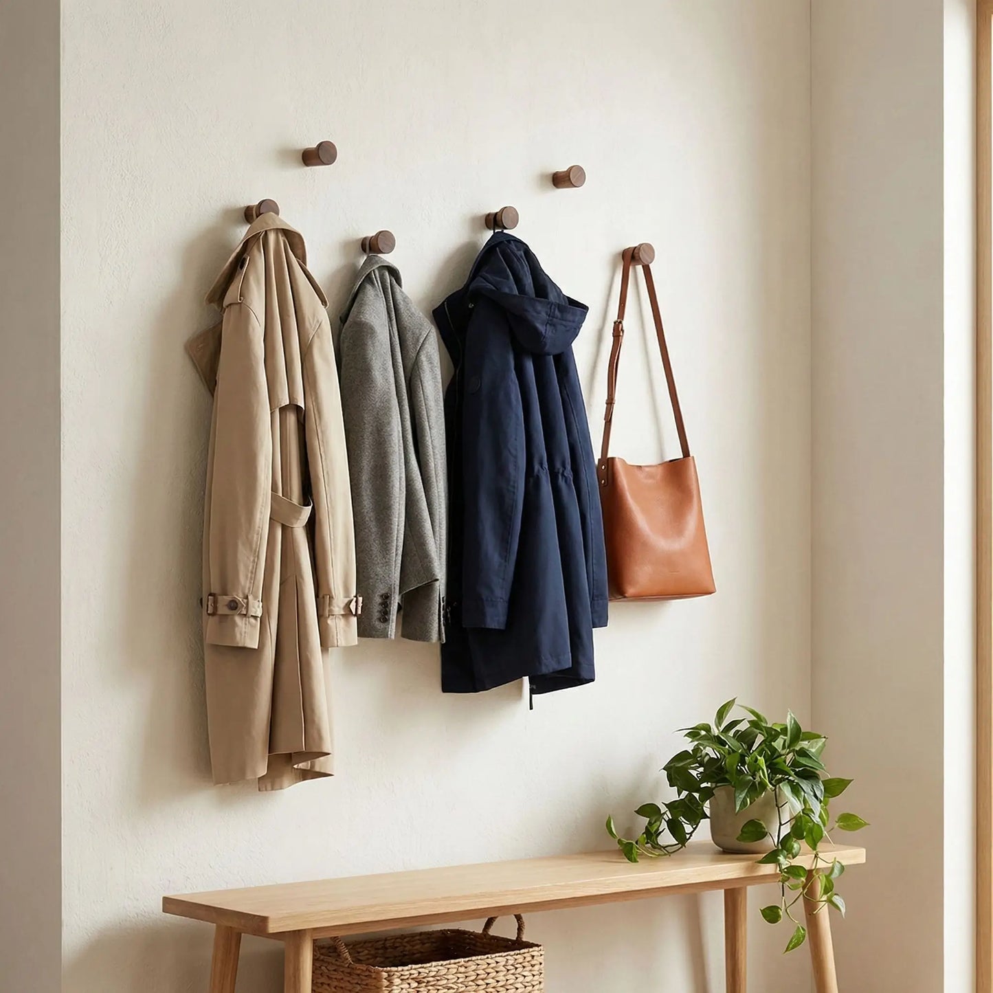 Patere bois utilitaire