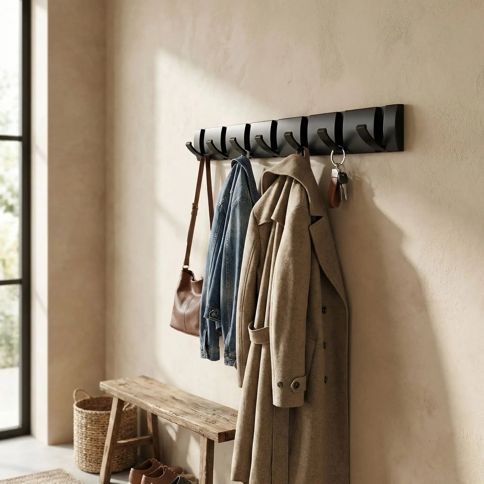 Patere mural en aluminium