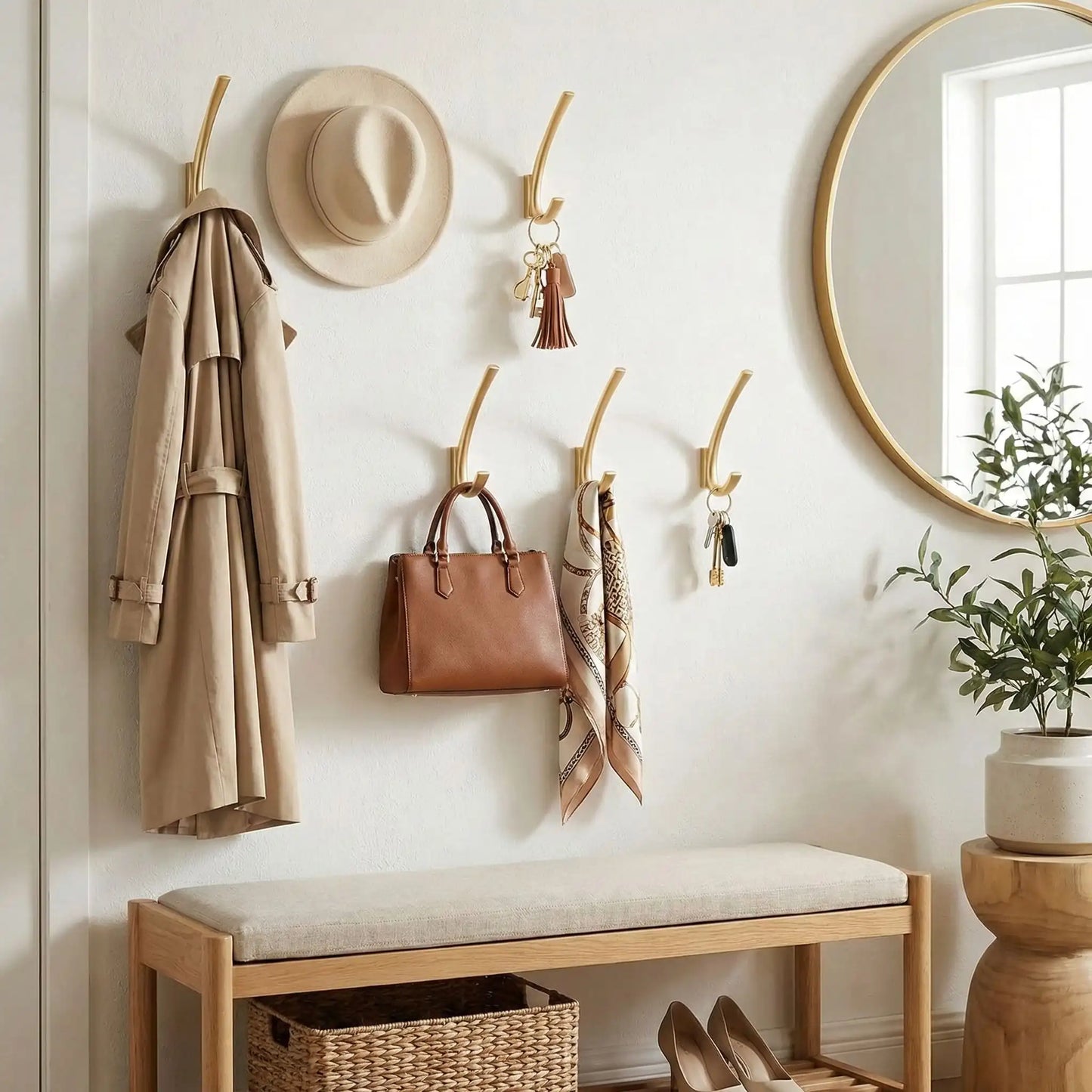 Patere or entrée ensoleillée