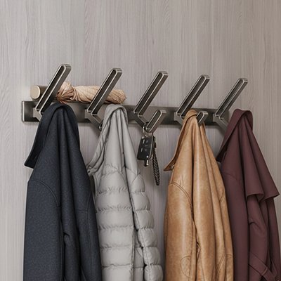 PATÈRE PORTE - MANTEAU MURAL | ModernSpace - Gris - Rangement signature