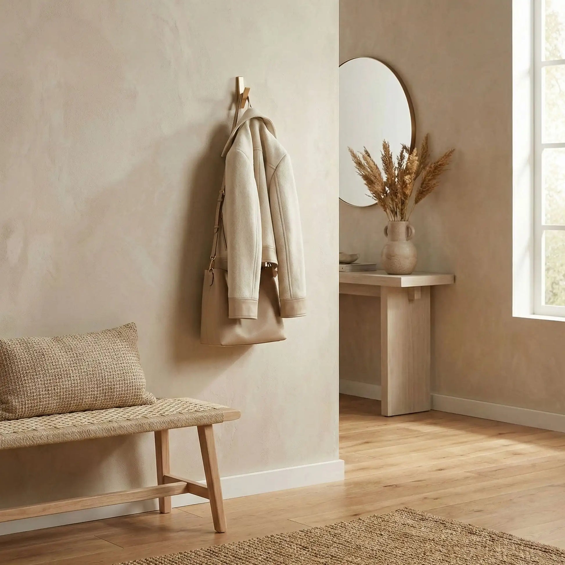 Patere zinc moderne entrée