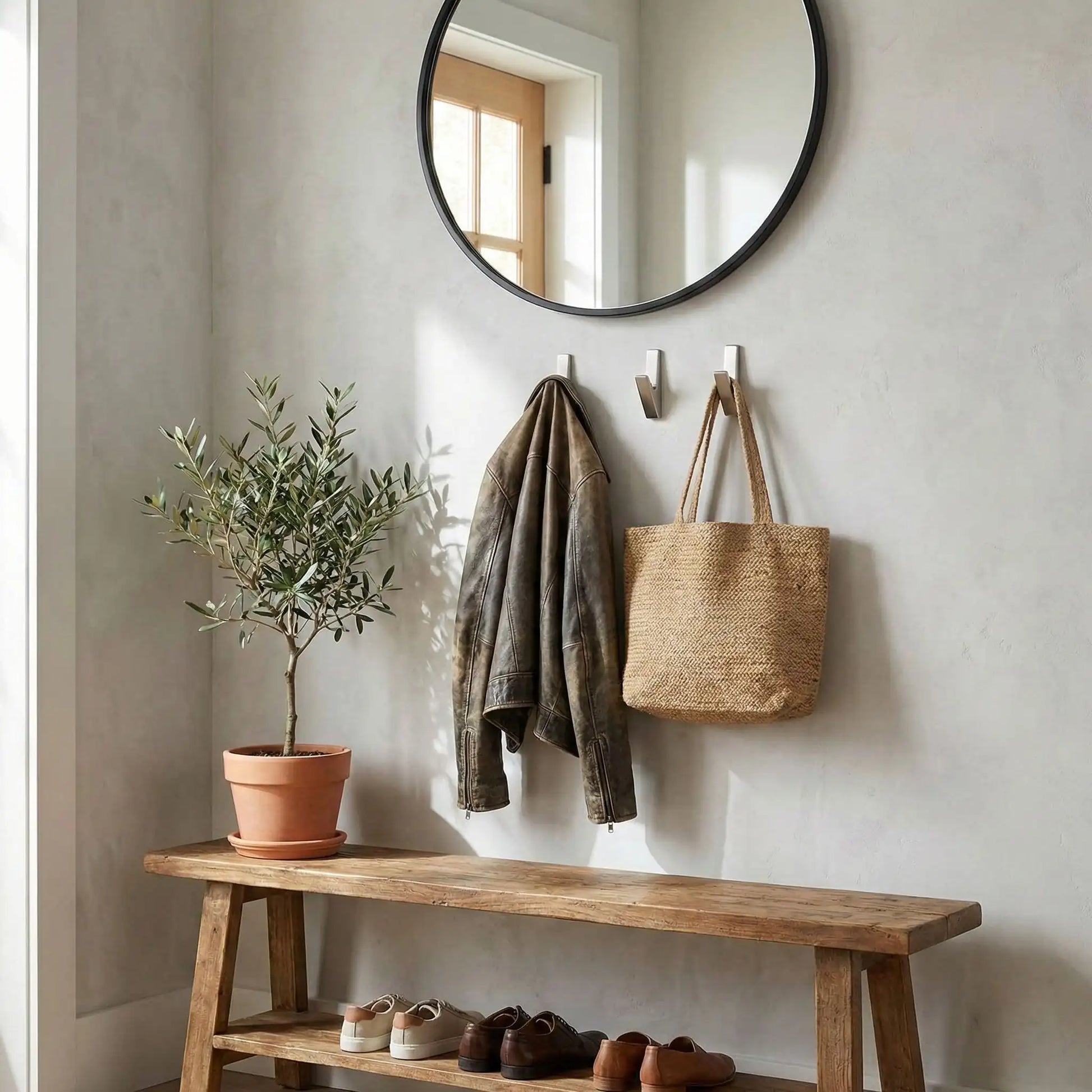 Patere zinc moderne solide