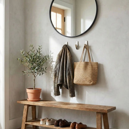 Patere zinc moderne solide