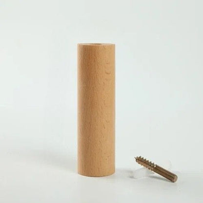 Pateres murales en bois naturel, format 10 cm avec design minimaliste et fixation invisible