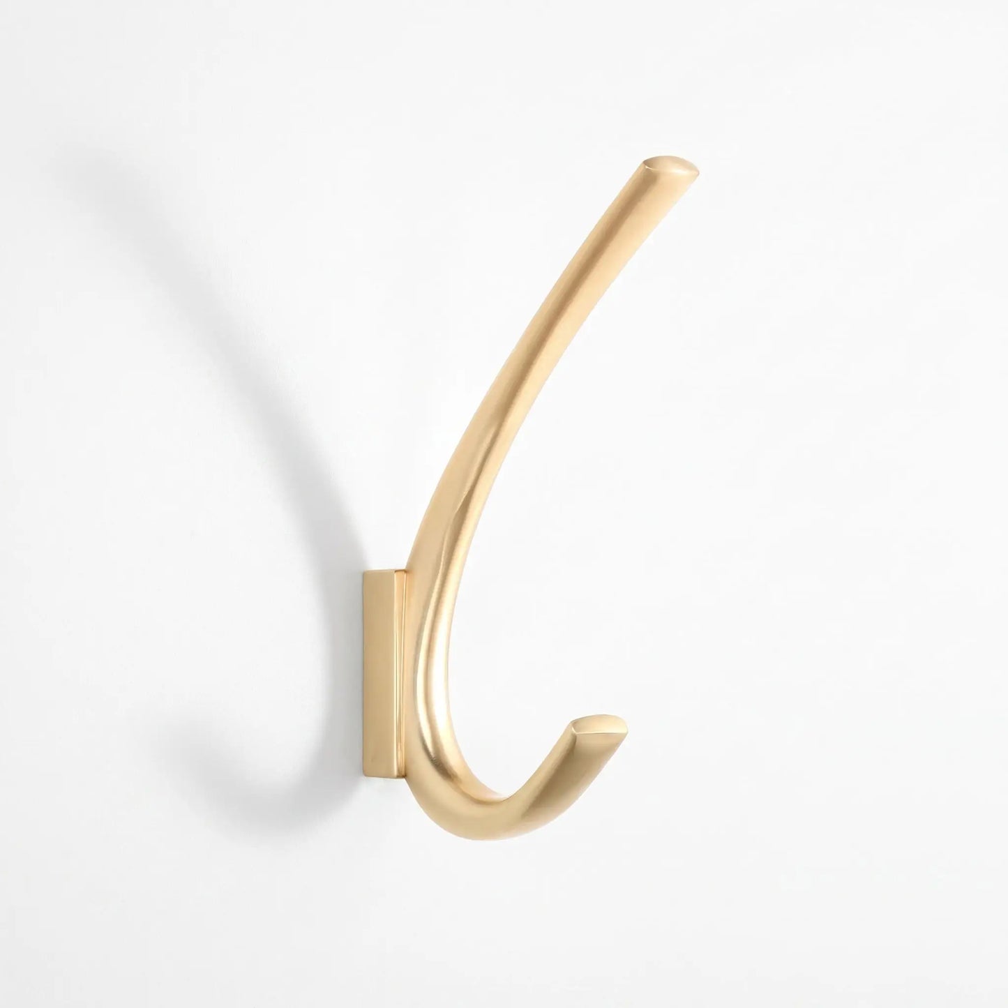 Patère murale LYKKE™ en alliage de zinc doré, design minimaliste, 1 unité