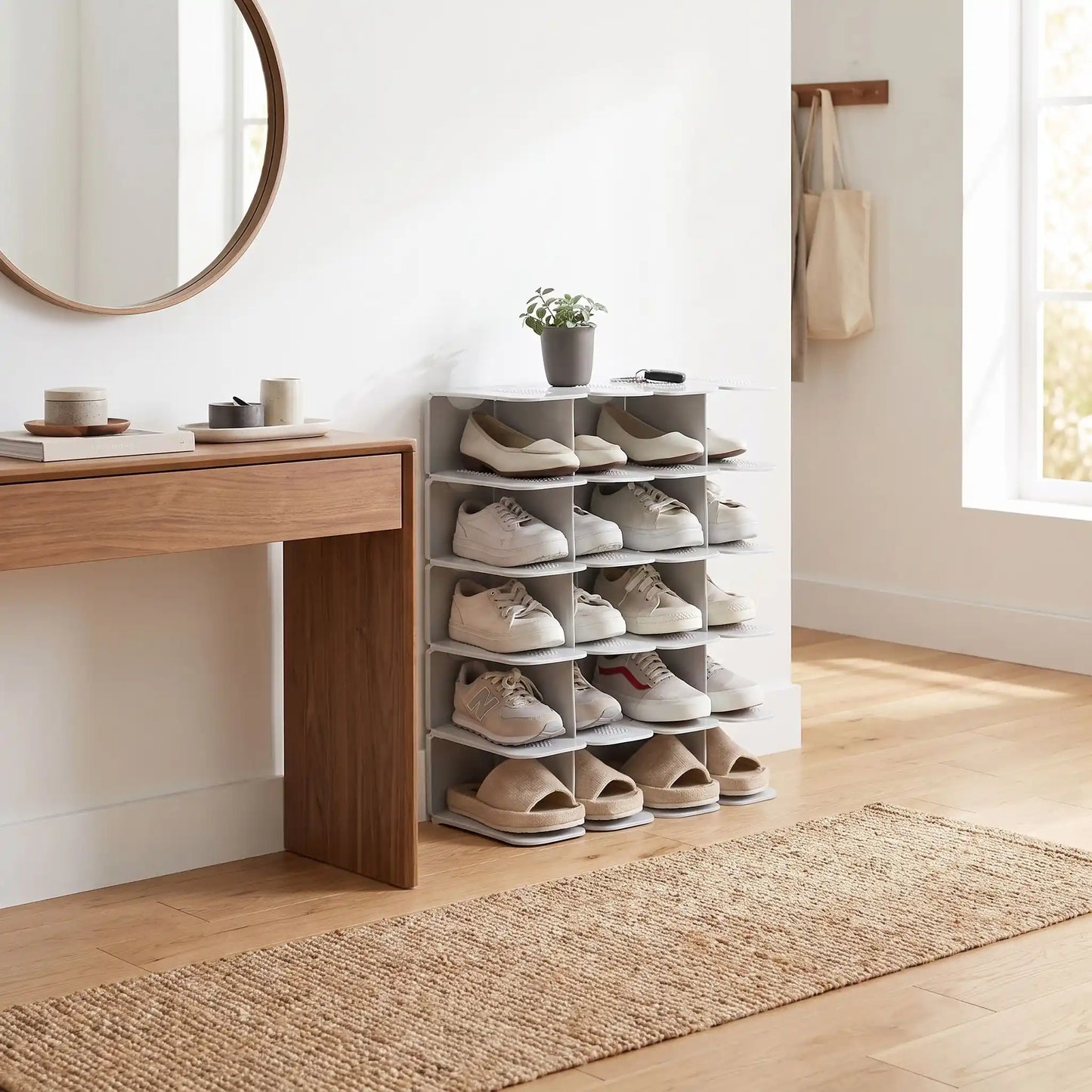 Portant chaussures FJELL™ modulaire en plastique résistant pour organiser les paires efficacement