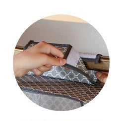 Portant pour chaussures suspendu 10 étagères attache velcro