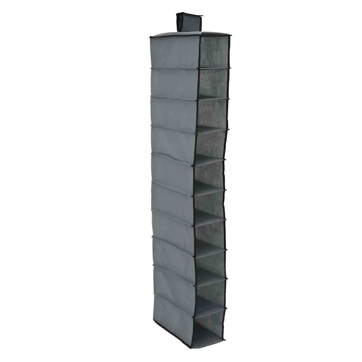 Portant pour chaussures suspendu 10 étagères Gris