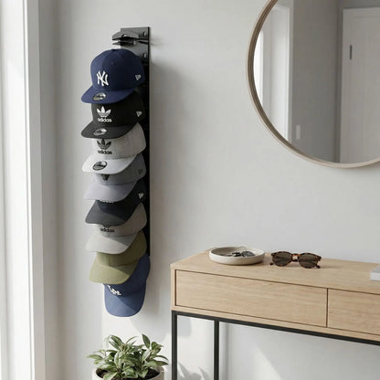 porte-casquette mural PremiumRack pour exposition de collection