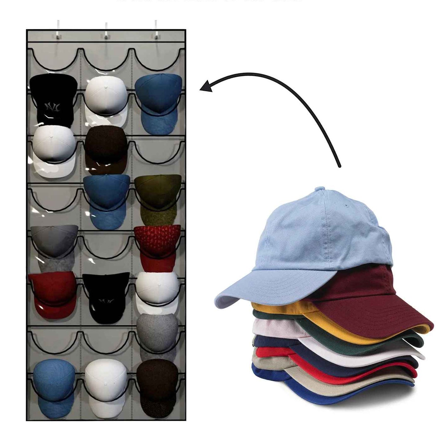 Porte casquette mural qui protège contre la déformation