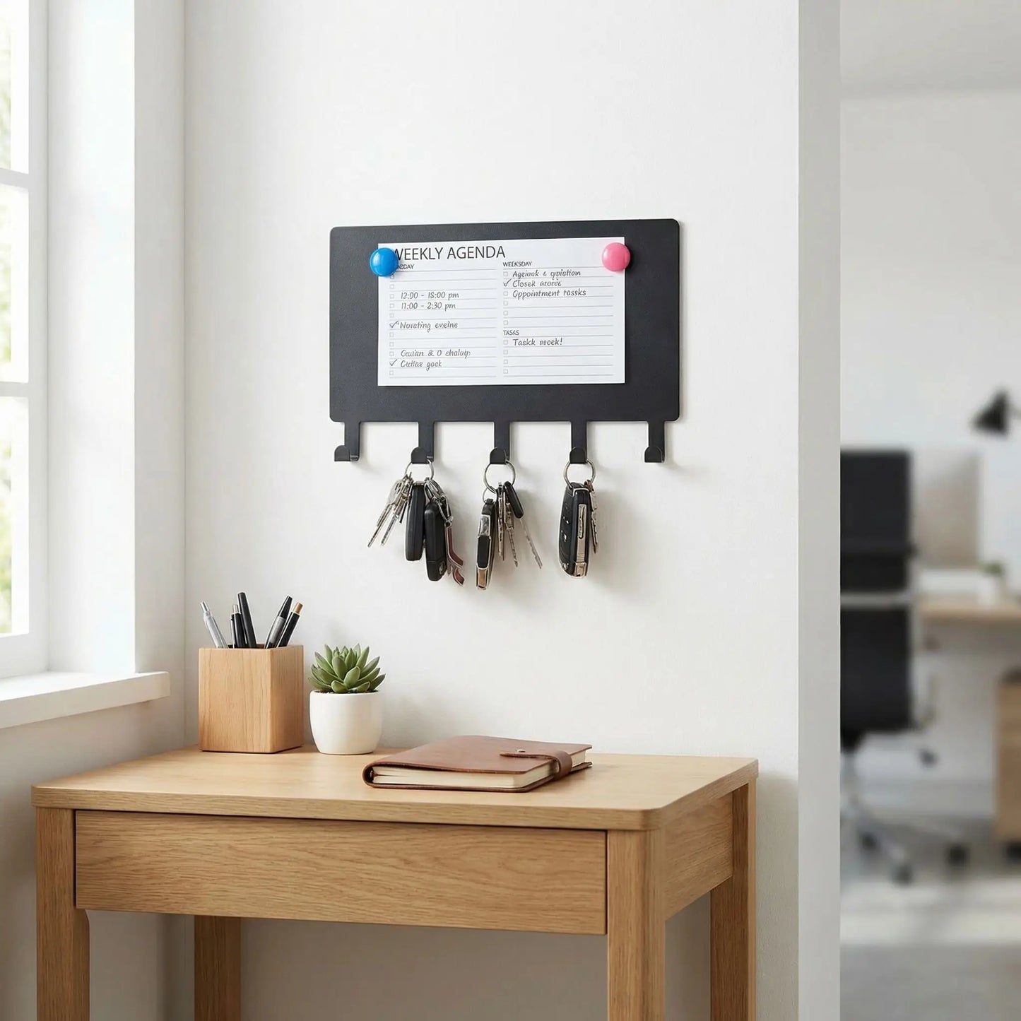 Porte clé mural magnet bureau