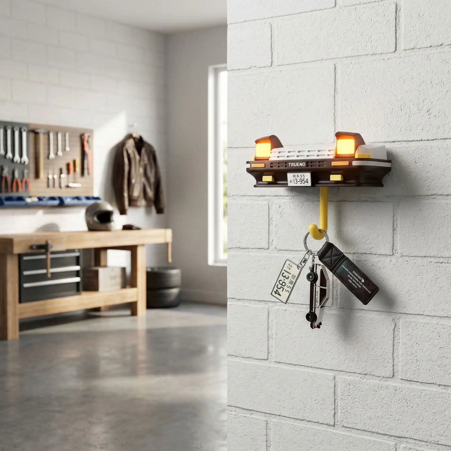 Porte clé mural original Passion ae86 garage