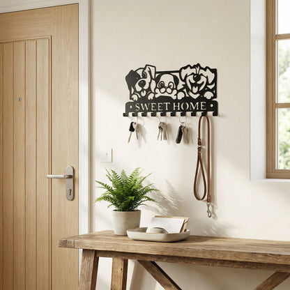 Porte cle mural pour les amoureux des chiens