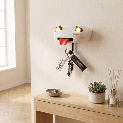Porte‑clés mural adhésif plastique résistant blanc FJELL LightKey
