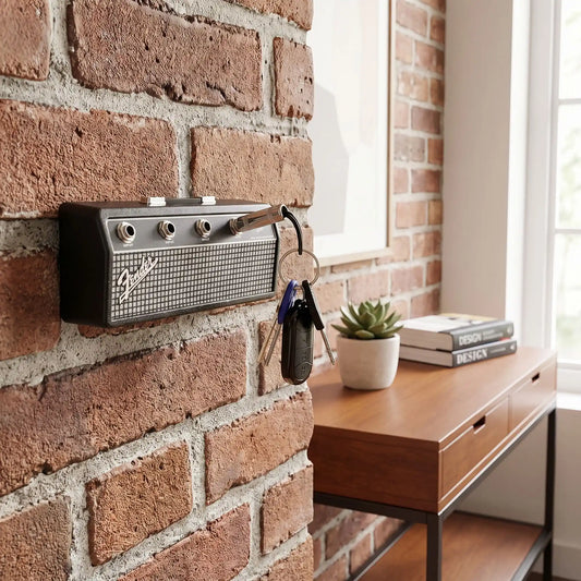 Porte‑clés mural ampli Fender Rock FJELL design vintage