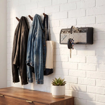 porte cles mural ampli fender rock pour organiser les cles