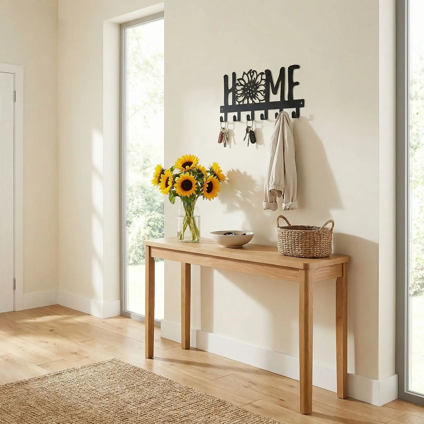 Porte cles mural Design Floral