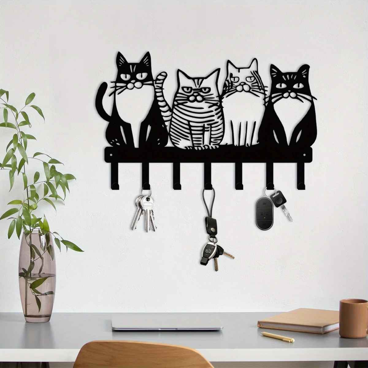 Porte-Clés Mural | OrganizEasy Porte-clés mural Rangement signature 