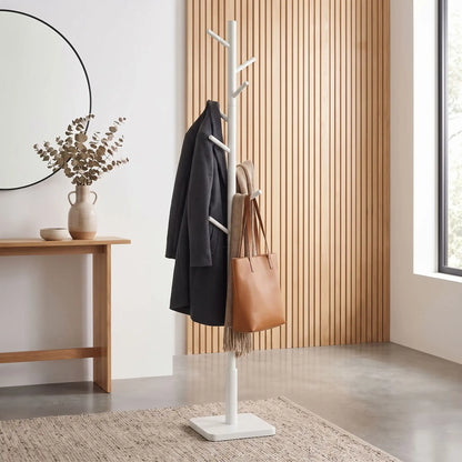 Porte‑manteau bois blanc SKOG Juchoir design élégant