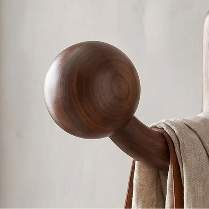 Porte‑manteau bois massif SKOG élégance sculptée finition prestige