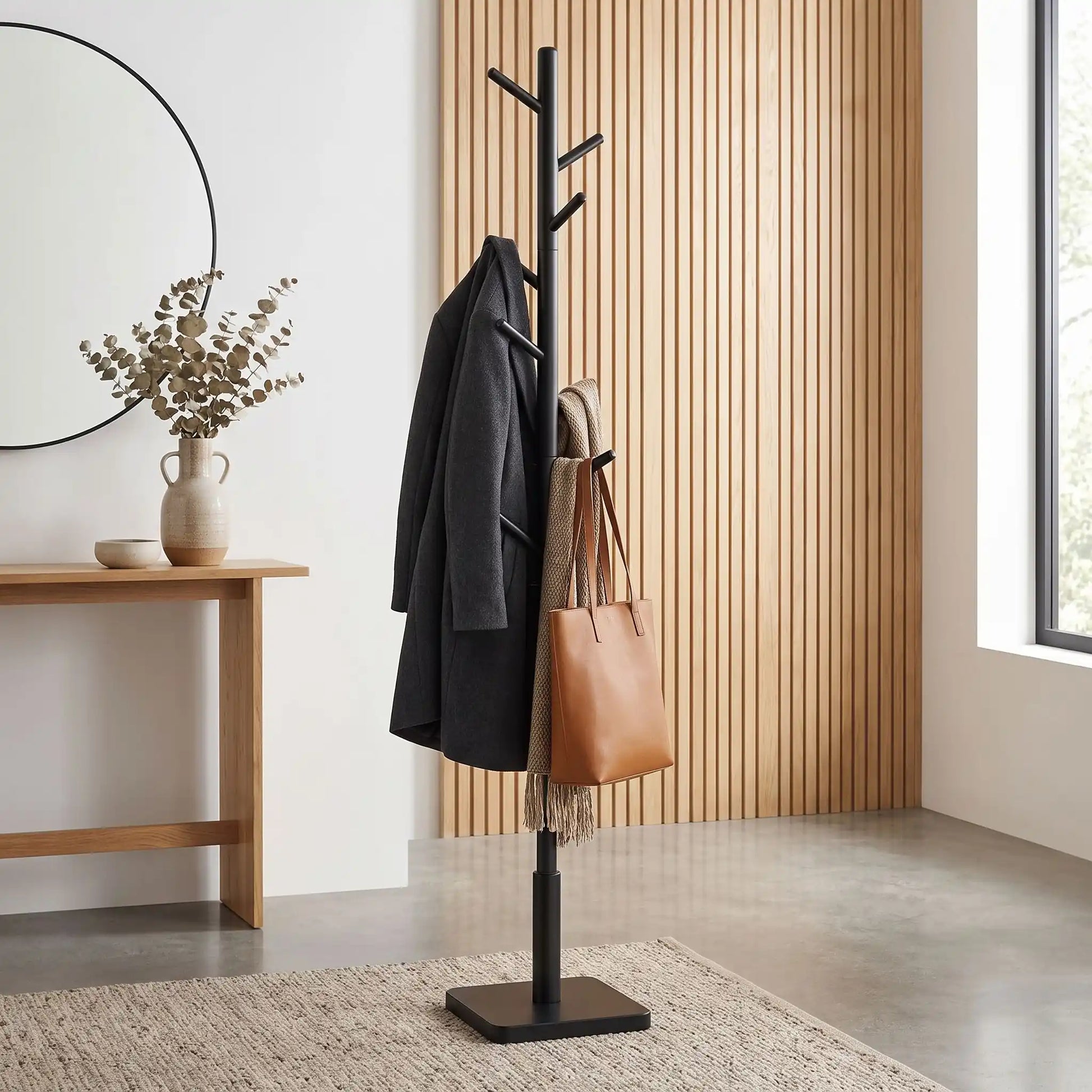 Porte‑manteau bois noir SKOG Juchoir design élégant